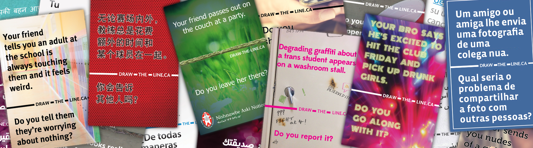 Draw the line publications on a table